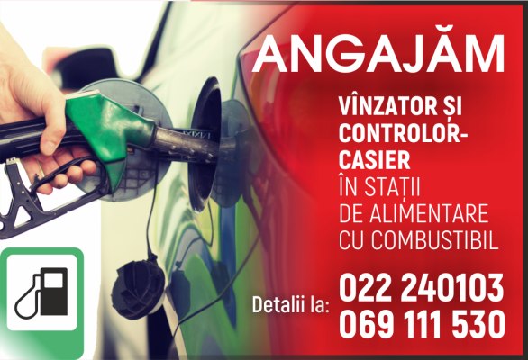 Vînzător/Controlor-casier la stații PECO 