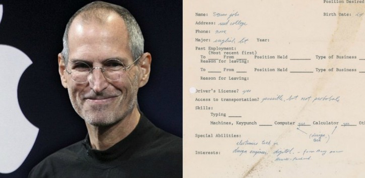 (Foto) Primul CV al lui Steve Jobs a fost scos la licitație și se vinde cu o avere! Vezi ultimul preț pentru un CV aproape gol