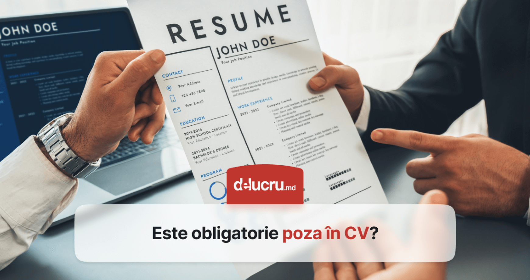 A pune sau a nu pune poză în CV? Aceasta-i întrebarea