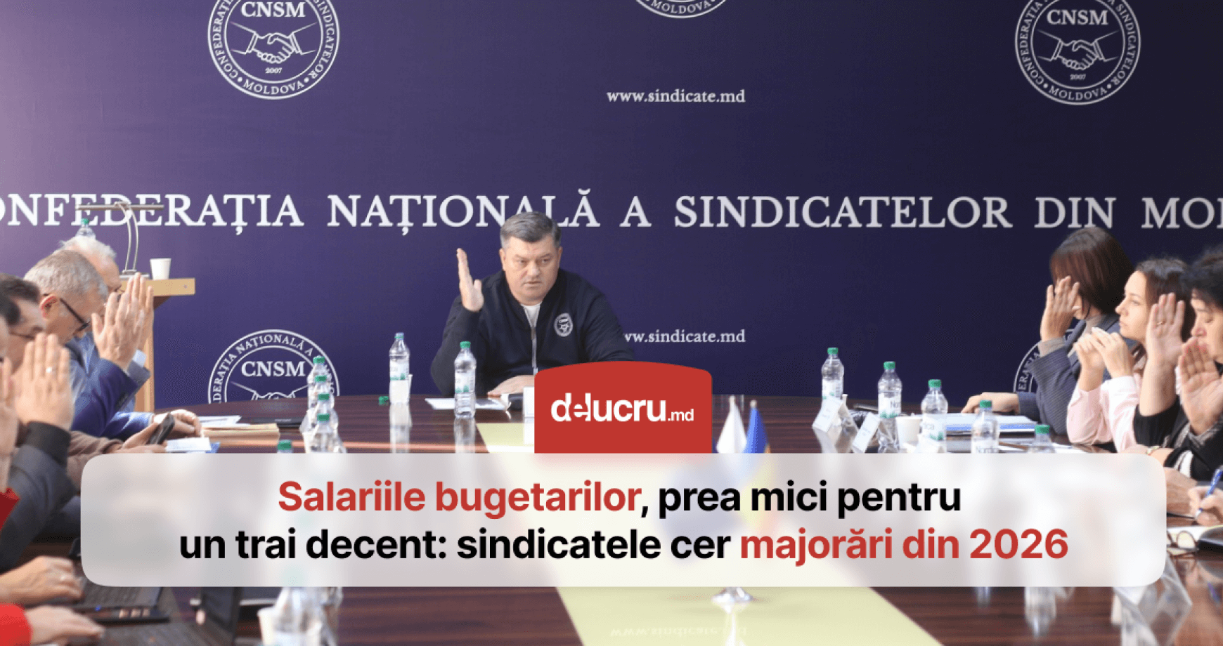 Sindicatele solicită majorarea urgentă a salariilor în sectorul bugetar