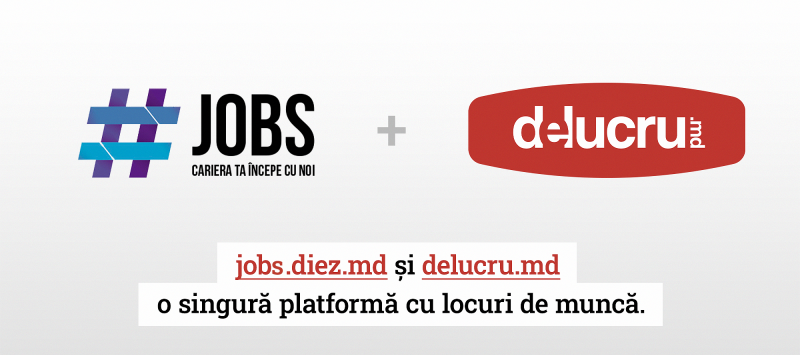 Jobs.diez.md și delucru.md devin o singură platformă cu locuri de muncă