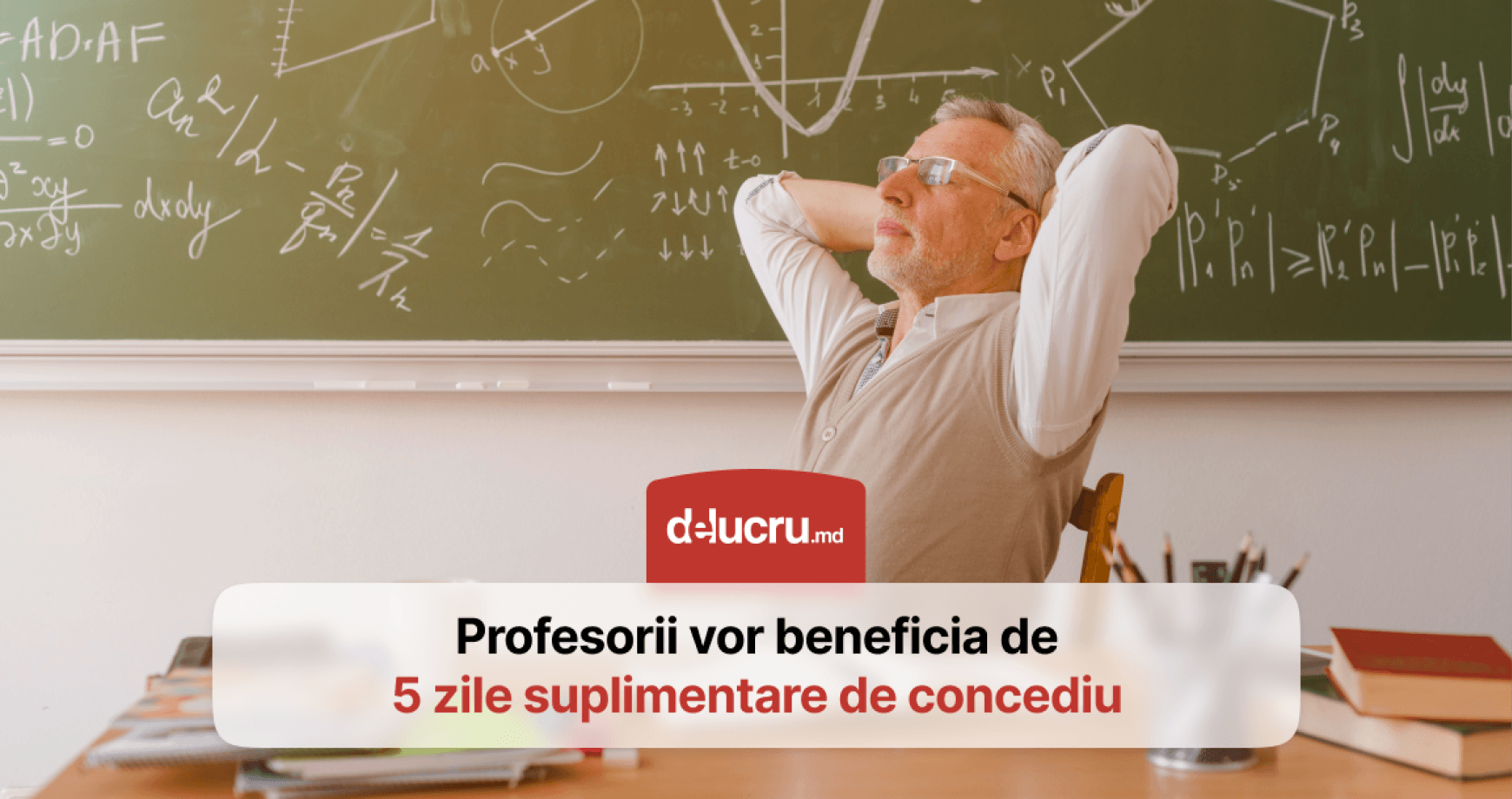 Cadrele didactice vor avea cinci zile suplimentare de concediu