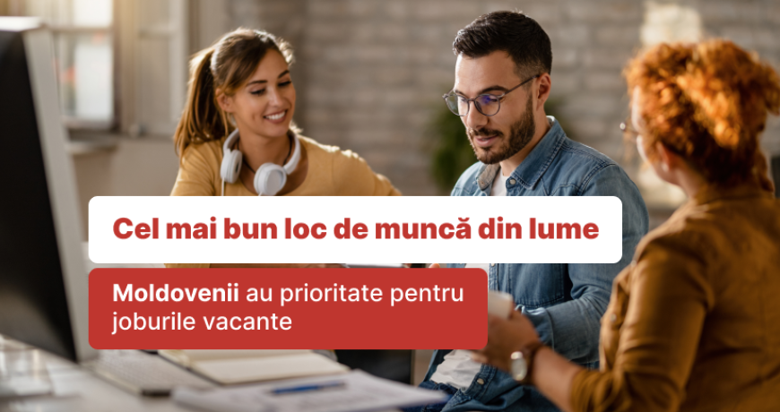 „Cel mai bun loc de muncă din lume” cu duș la birou și oficiu deschis nonstop. Moldovenii au prioritate pentru joburile vacante