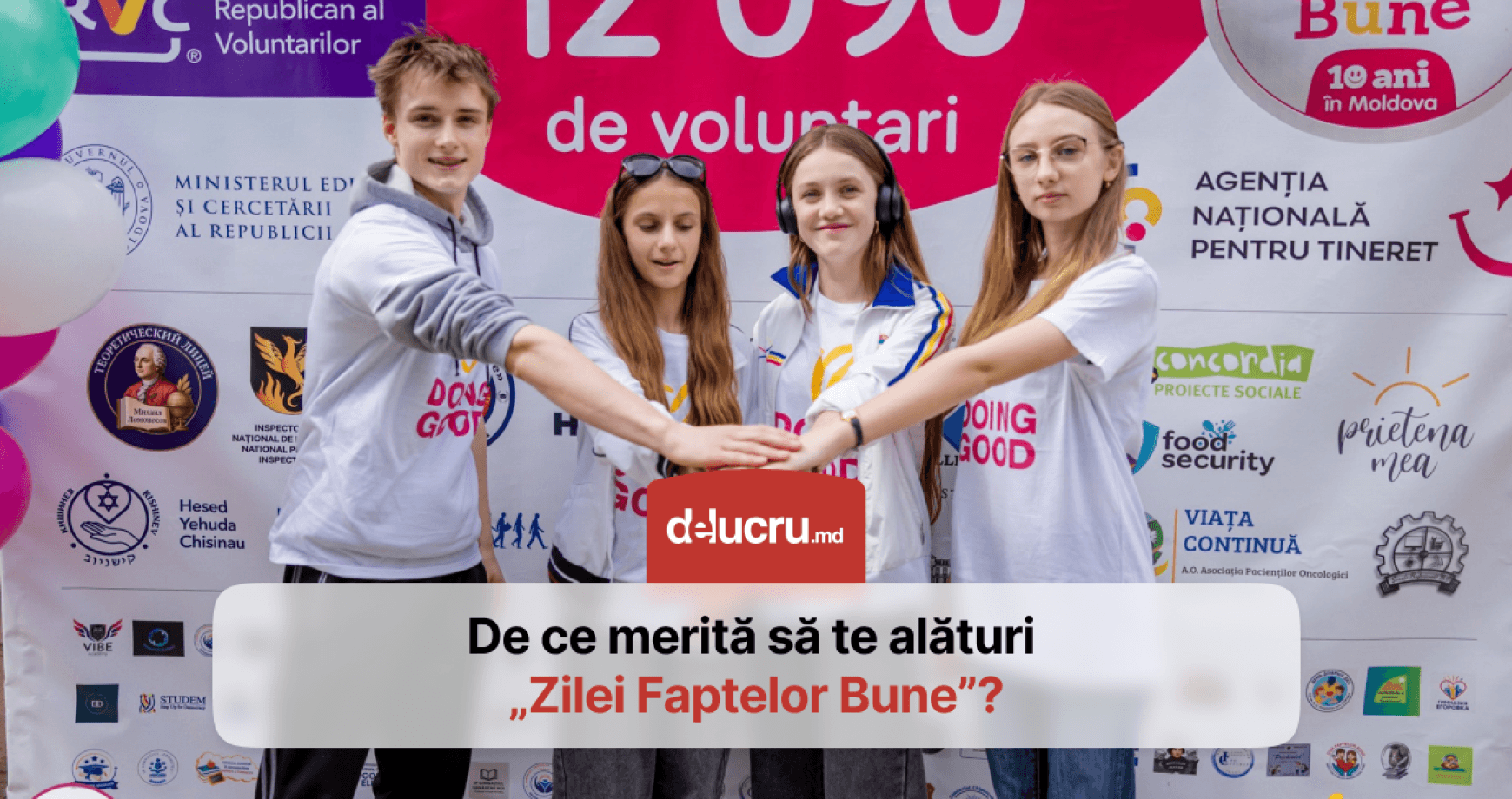 În Moldova, pe 26 aprilie va avea loc „Ziua Faptelor Bune”: cum poți participa?