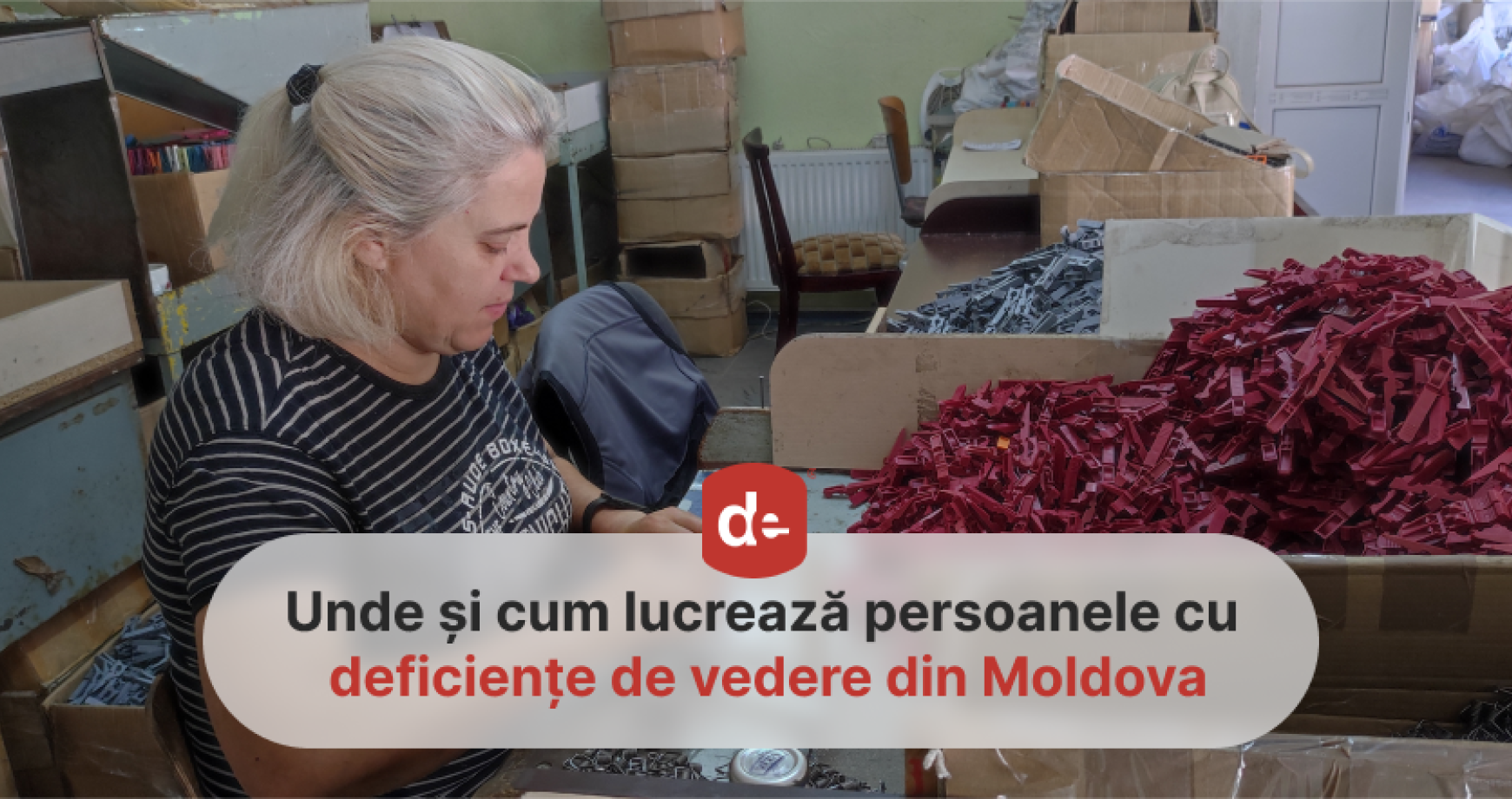 (FOTO) „Dacă ești nevăzător nu înseamnă că ești incapabil sau că nu ești bun de nimic”.  Unde și cum lucrează persoanele cu deficiențe de vedere din Moldova