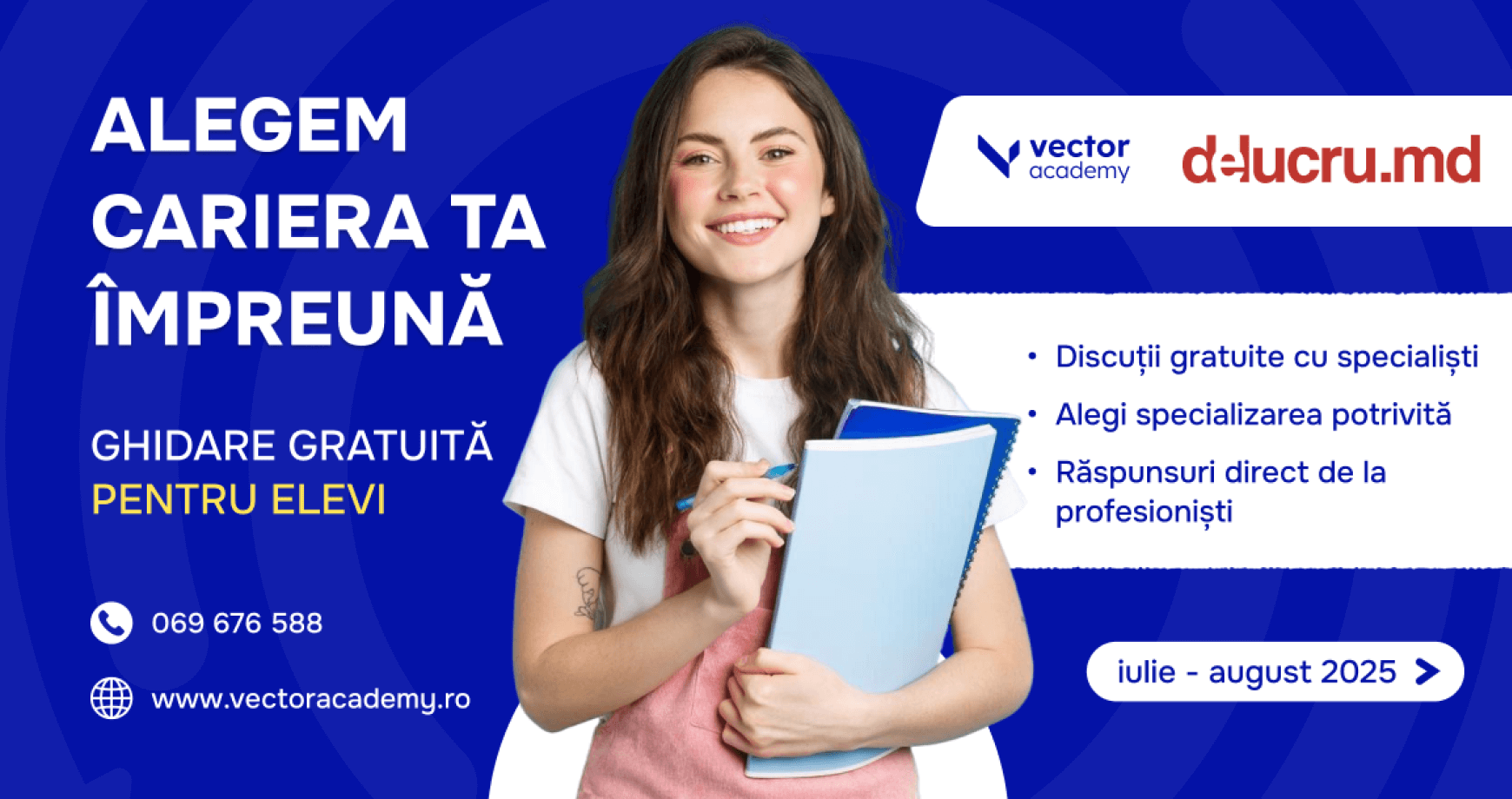 Alegerea carierei fără stres: Campanie de orientare pentru tinerii din Republica Moldova