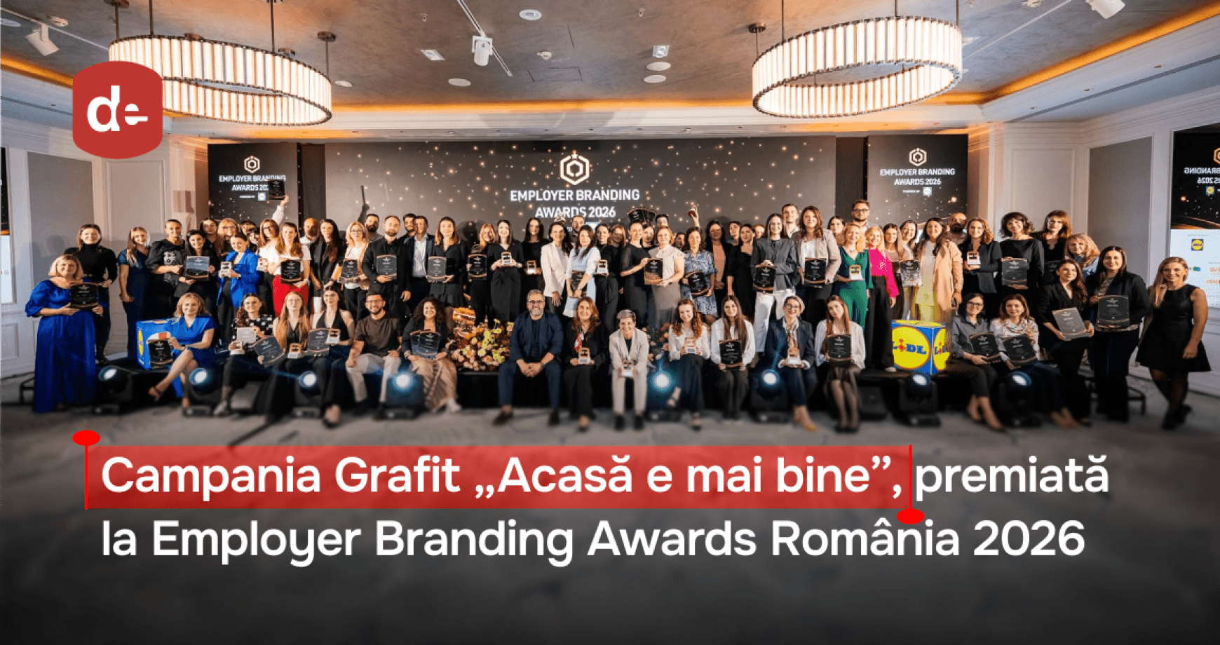 Campania Grafit „Acasă e mai bine”, dublu premiată la Employer Branding Awards România 2026