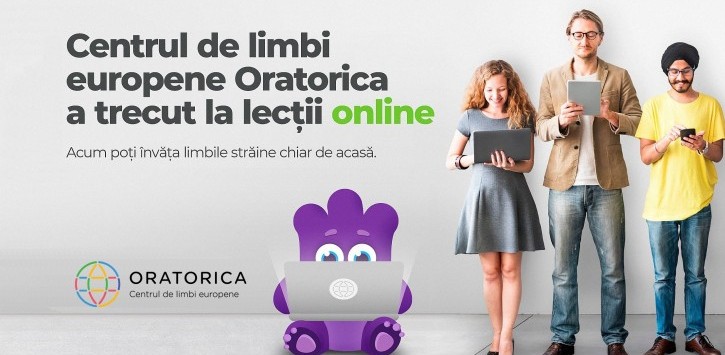 Învață limba engleză ONLINE alături de Centrul de Limbi Europene Oratorica