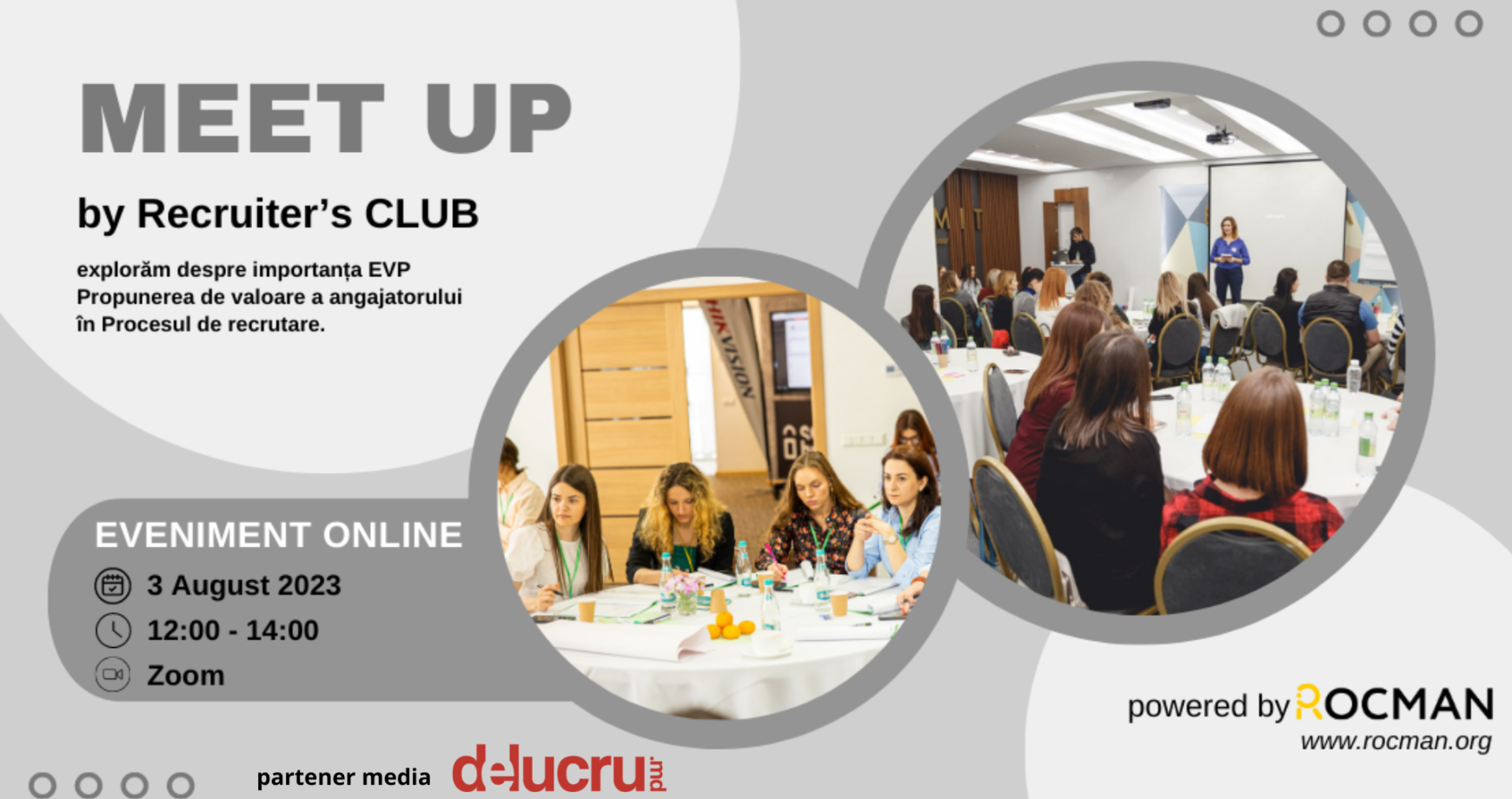 Primul Eveniment Meet Up al Recruiter's Club: Descoperă noi dimensiuni și crește performanța în Recrutare