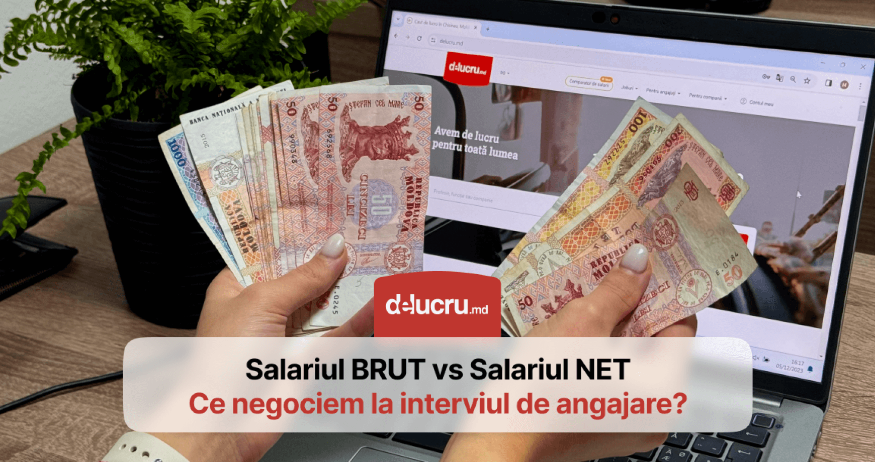 Care este diferența dintre salariu brut și salariu net?