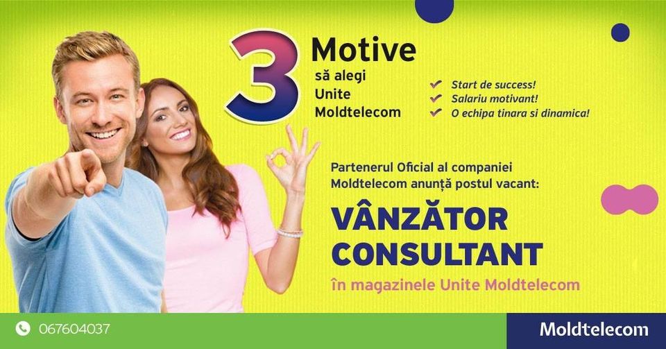 Vînzător Consultant or. Singerei