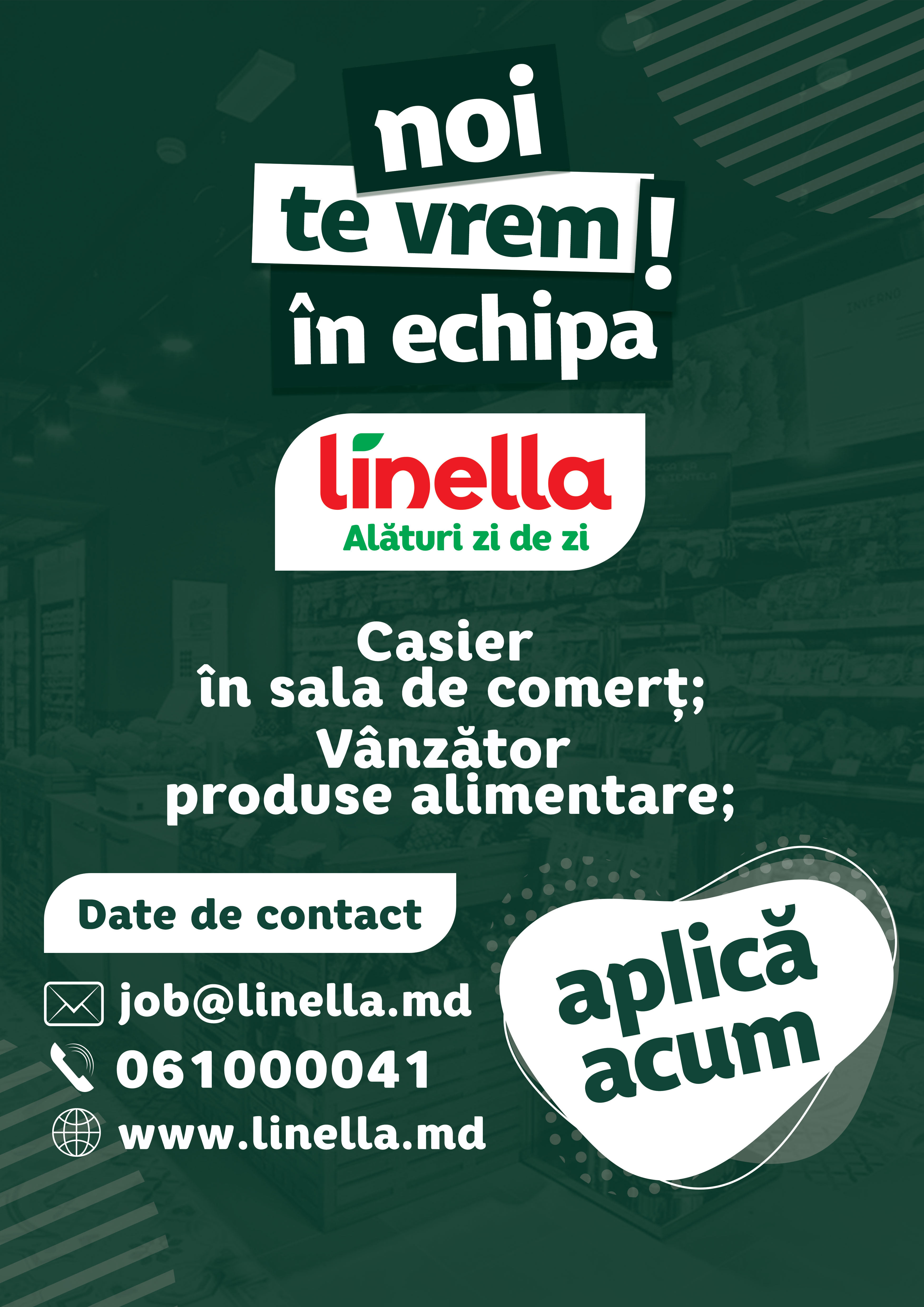Personal pentru magazin, Budești