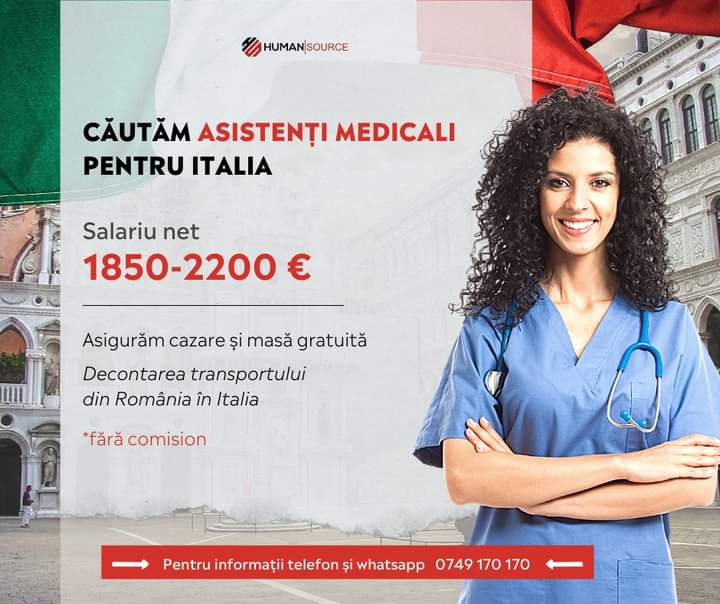 Asistenti Medicali pentru Italia